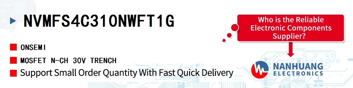 NVMFS4C310NWFT1G onsemi MOSFET N-CH 30V TRENCH