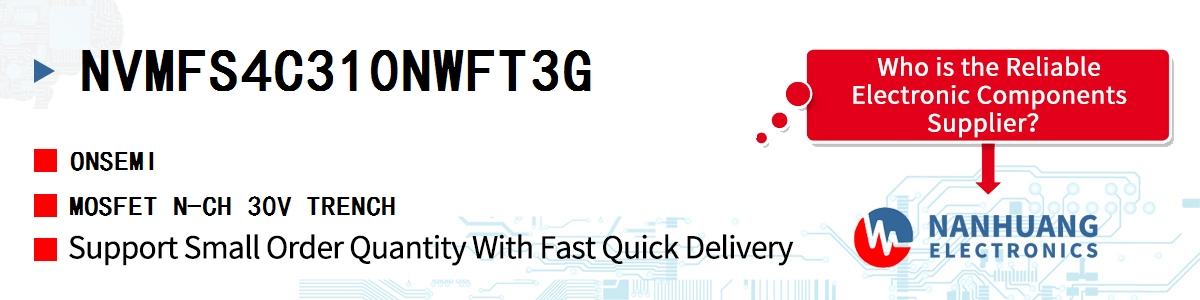 NVMFS4C310NWFT3G onsemi MOSFET N-CH 30V TRENCH
