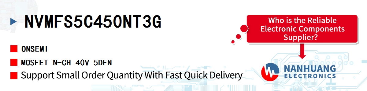 NVMFS5C450NT3G onsemi MOSFET N-CH 40V 5DFN