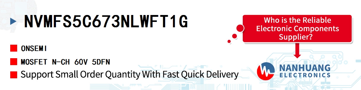 NVMFS5C673NLWFT1G onsemi MOSFET N-CH 60V 5DFN