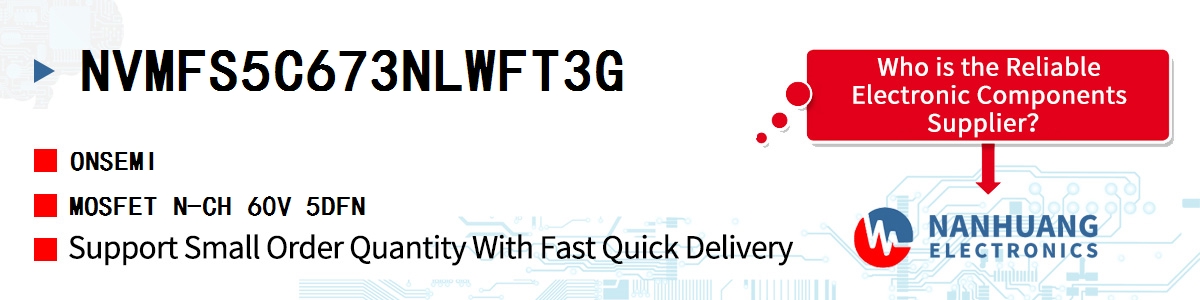 NVMFS5C673NLWFT3G onsemi MOSFET N-CH 60V 5DFN