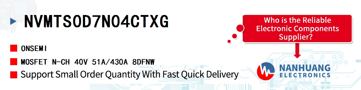 NVMTS0D7N04CTXG onsemi MOSFET N-CH 40V 51A/430A 8DFNW