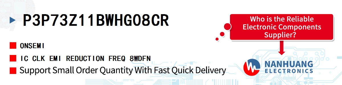 P3P73Z11BWHG08CR onsemi IC CLK EMI REDUCTION FREQ 8WDFN