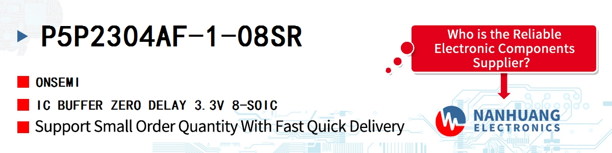 P5P2304AF-1-08SR onsemi IC BUFFER ZERO DELAY 3.3V 8-SOIC