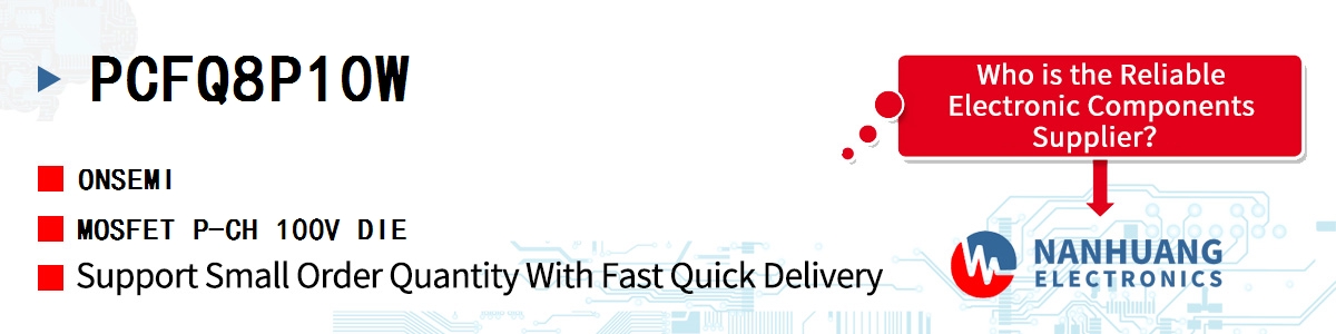 PCFQ8P10W onsemi MOSFET P-CH 100V DIE