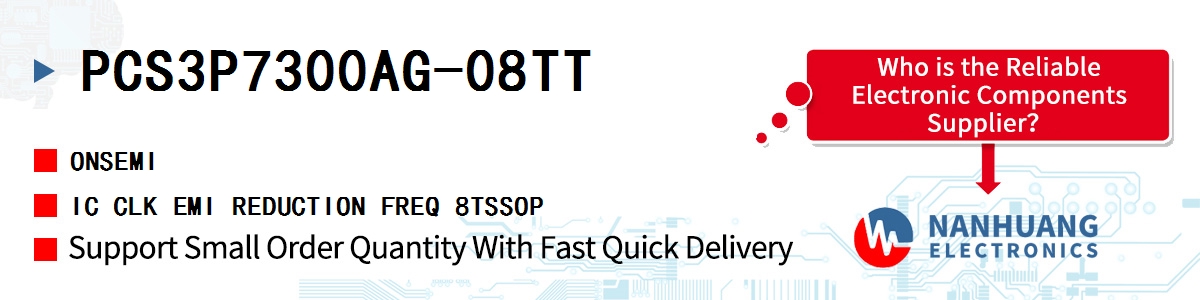 PCS3P7300AG-08TT onsemi IC CLK EMI REDUCTION FREQ 8TSSOP
