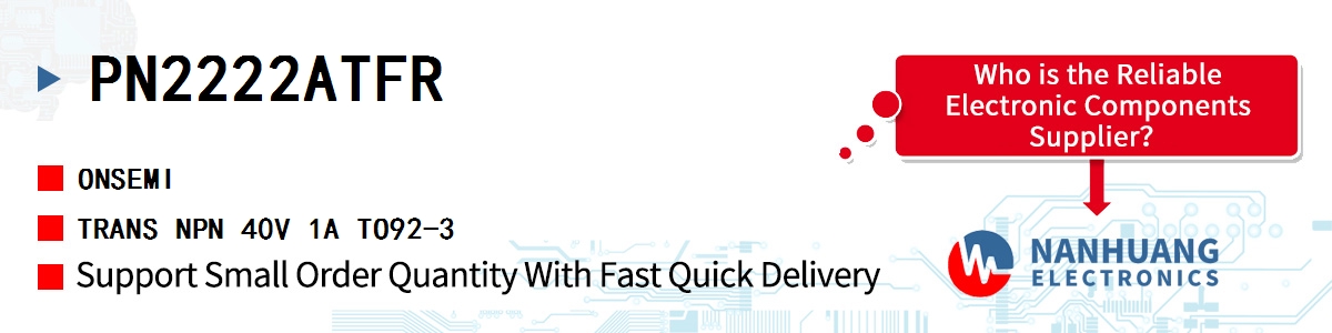 PN2222ATFR onsemi TRANS NPN 40V 1A TO92-3