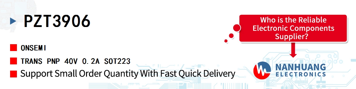 PZT3906 onsemi TRANS PNP 40V 0.2A SOT223