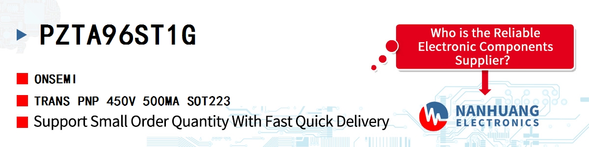 PZTA96ST1G onsemi TRANS PNP 450V 500MA SOT223