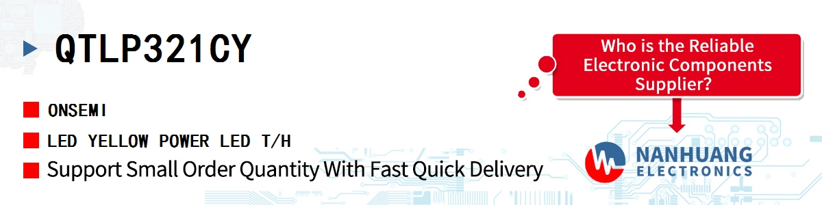 QTLP321CY onsemi LED YELLOW POWER LED T/H