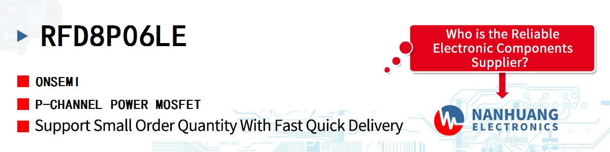 RFD8P06LE onsemi P-CHANNEL POWER MOSFET