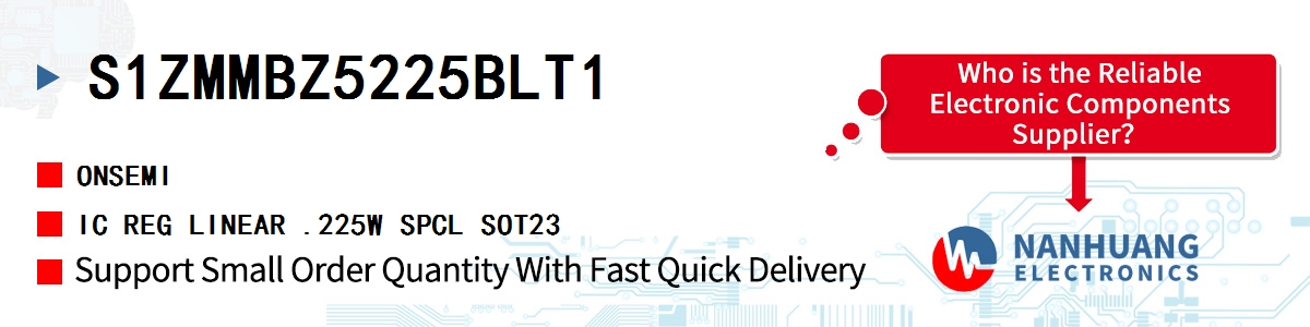 S1ZMMBZ5225BLT1 onsemi IC REG LINEAR .225W SPCL SOT23