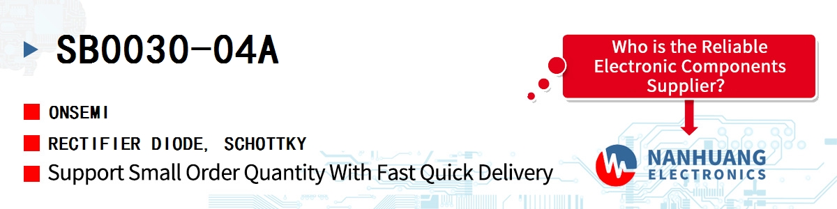 SB0030-04A onsemi RECTIFIER DIODE, SCHOTTKY