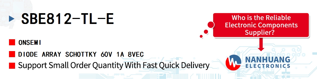 SBE812-TL-E onsemi DIODE ARRAY SCHOTTKY 60V 1A 8VEC