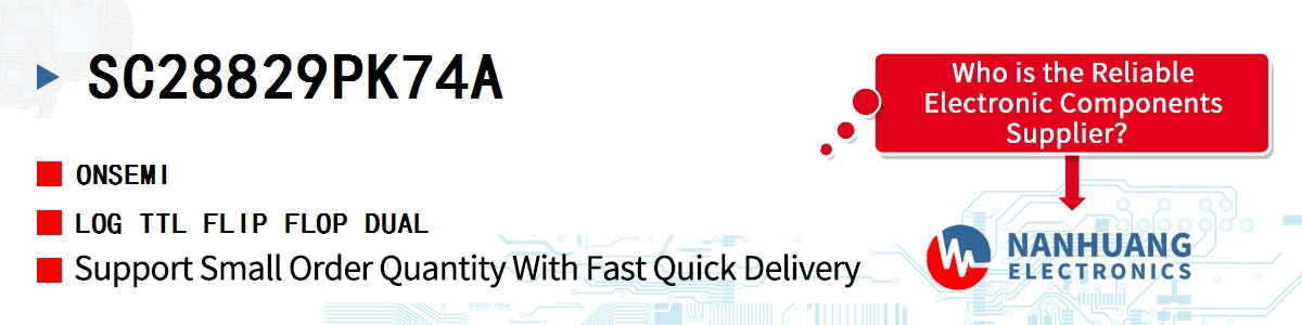 SC28829PK74A onsemi LOG TTL FLIP FLOP DUAL