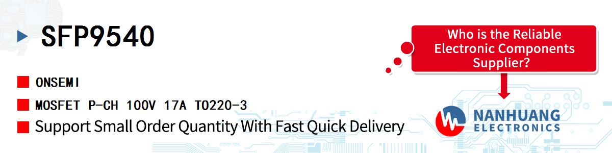 SFP9540 onsemi MOSFET P-CH 100V 17A TO220-3
