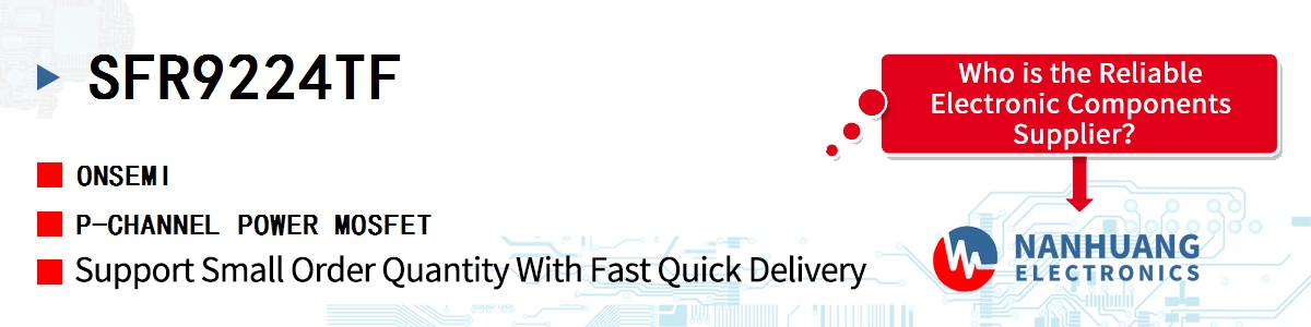 SFR9224TF onsemi P-CHANNEL POWER MOSFET