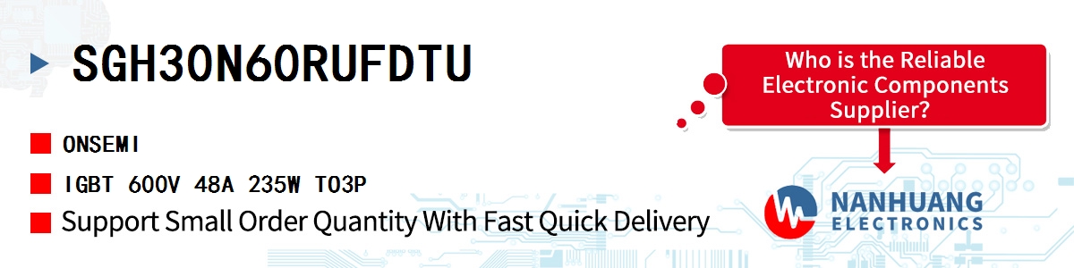 SGH30N60RUFDTU onsemi IGBT 600V 48A 235W TO3P