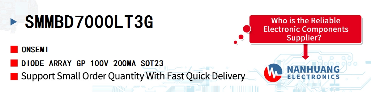 SMMBD7000LT3G onsemi DIODE ARRAY GP 100V 200MA SOT23