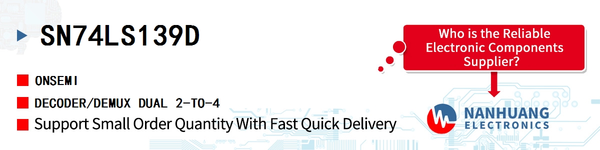 SN74LS139D onsemi DECODER/DEMUX DUAL 2-TO-4