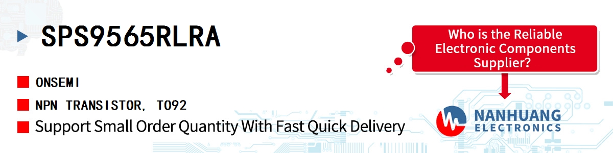 SPS9565RLRA onsemi NPN TRANSISTOR, TO92