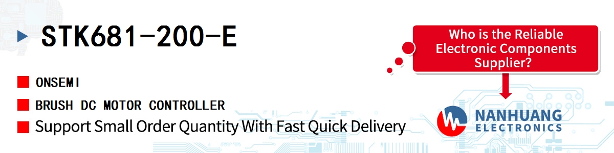 STK681-200-E onsemi BRUSH DC MOTOR CONTROLLER