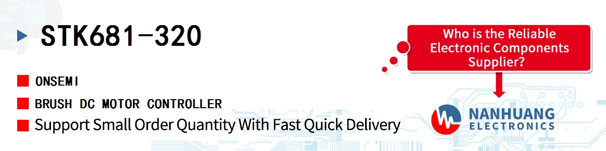 STK681-320 onsemi BRUSH DC MOTOR CONTROLLER