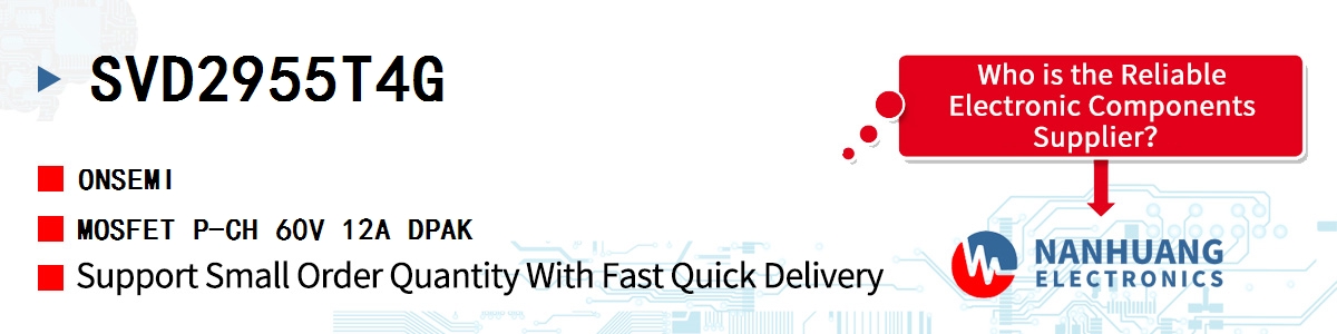 SVD2955T4G onsemi MOSFET P-CH 60V 12A DPAK