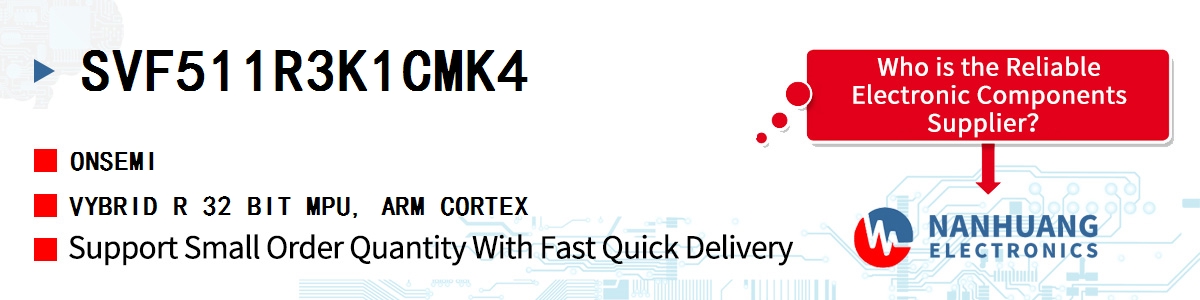 SVF511R3K1CMK4 onsemi VYBRID R 32 BIT MPU, ARM CORTEX