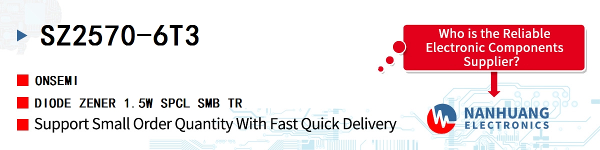 SZ2570-6T3 onsemi DIODE ZENER 1.5W SPCL SMB TR