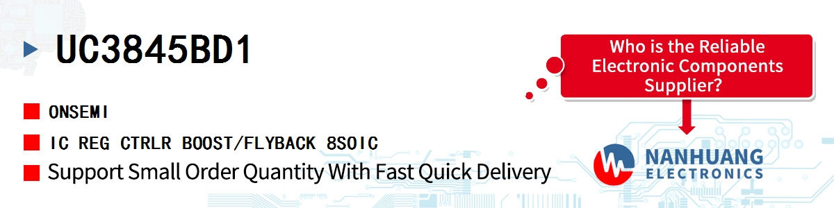 UC3845BD1 onsemi IC REG CTRLR BOOST/FLYBACK 8SOIC